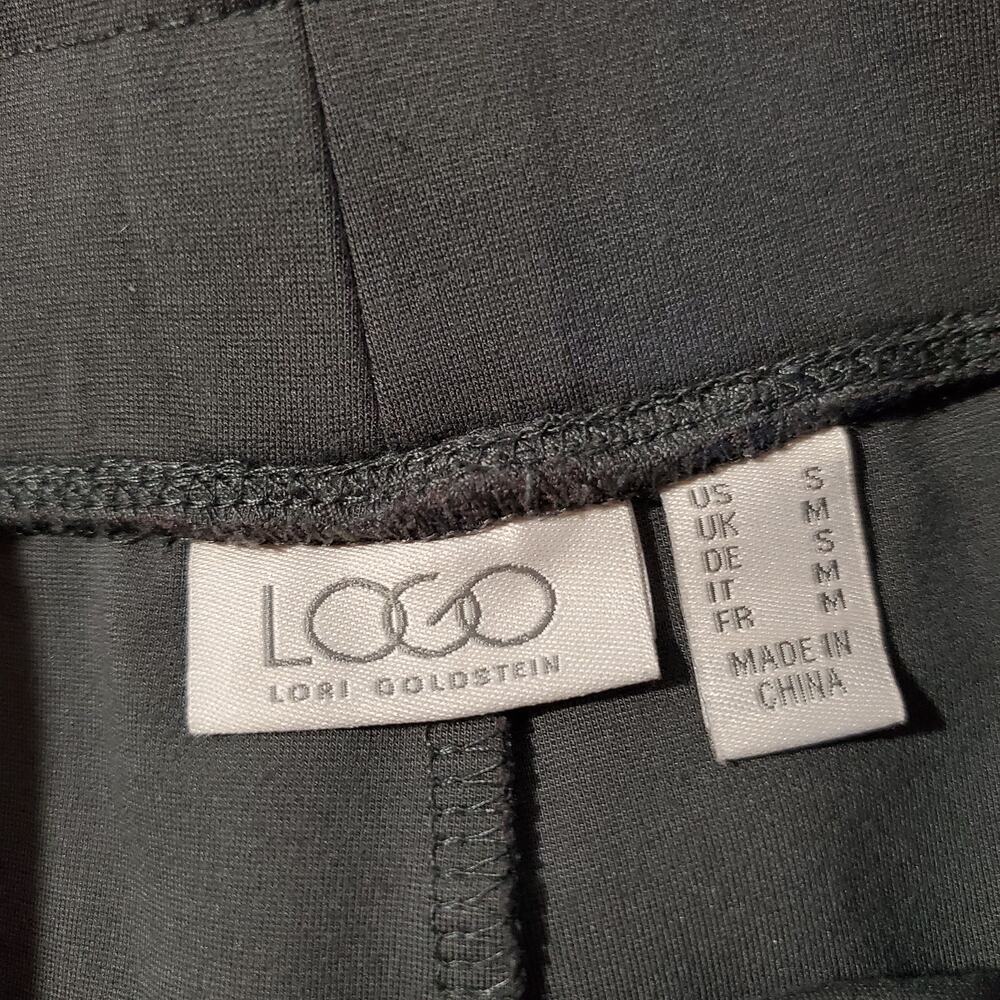 LOGO by Lori Goldstein Women's Faux Suede Side Stripe Gray Pull-On Pants Size S - Picture 5 of 9
